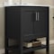 Flash Furniture Vega 30 Inch Vanity w/Sink Combo, Storage Cabinet w/Soft Close Doors and Open Shelf, Black FS-VEGA30-BK-GG - alternate 8